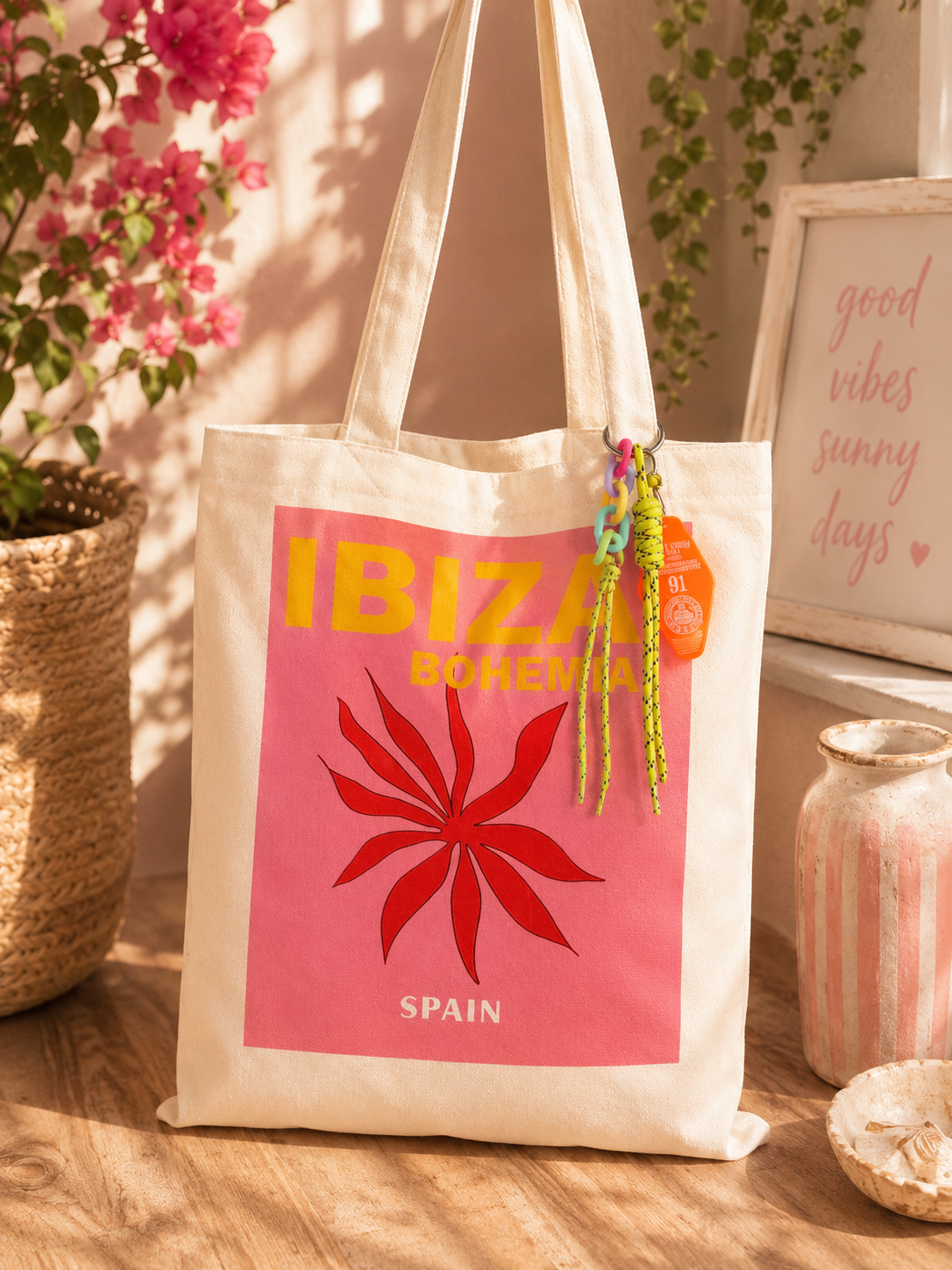 Ibiza Tasche mit Anhänger