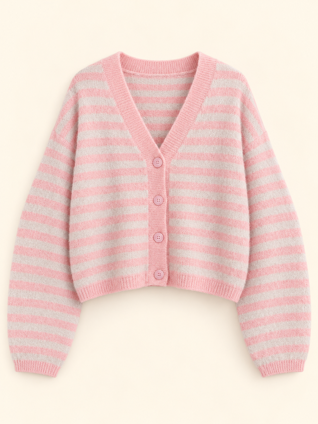 Stripes Cardigan rosa