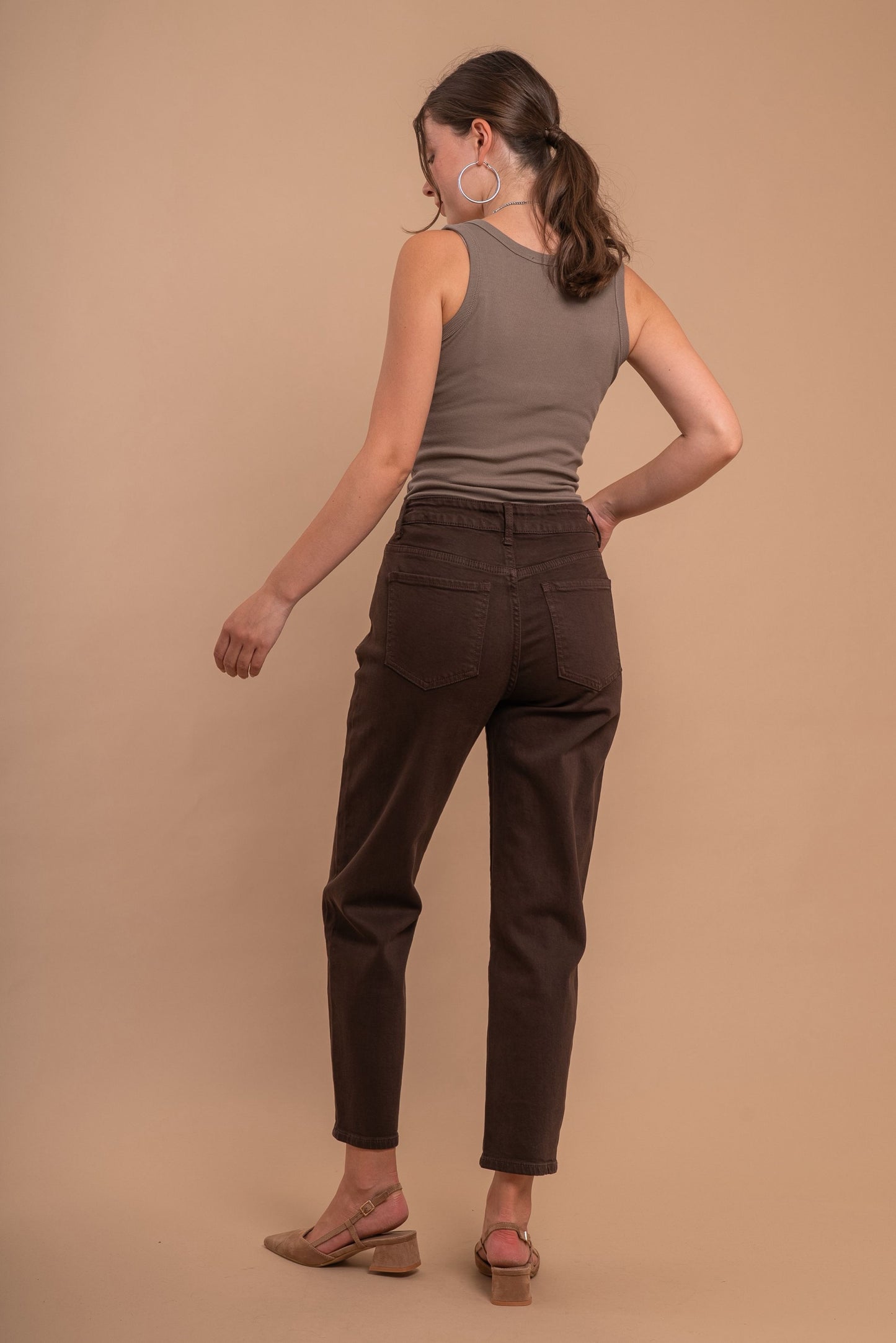 Braune mom Jeans