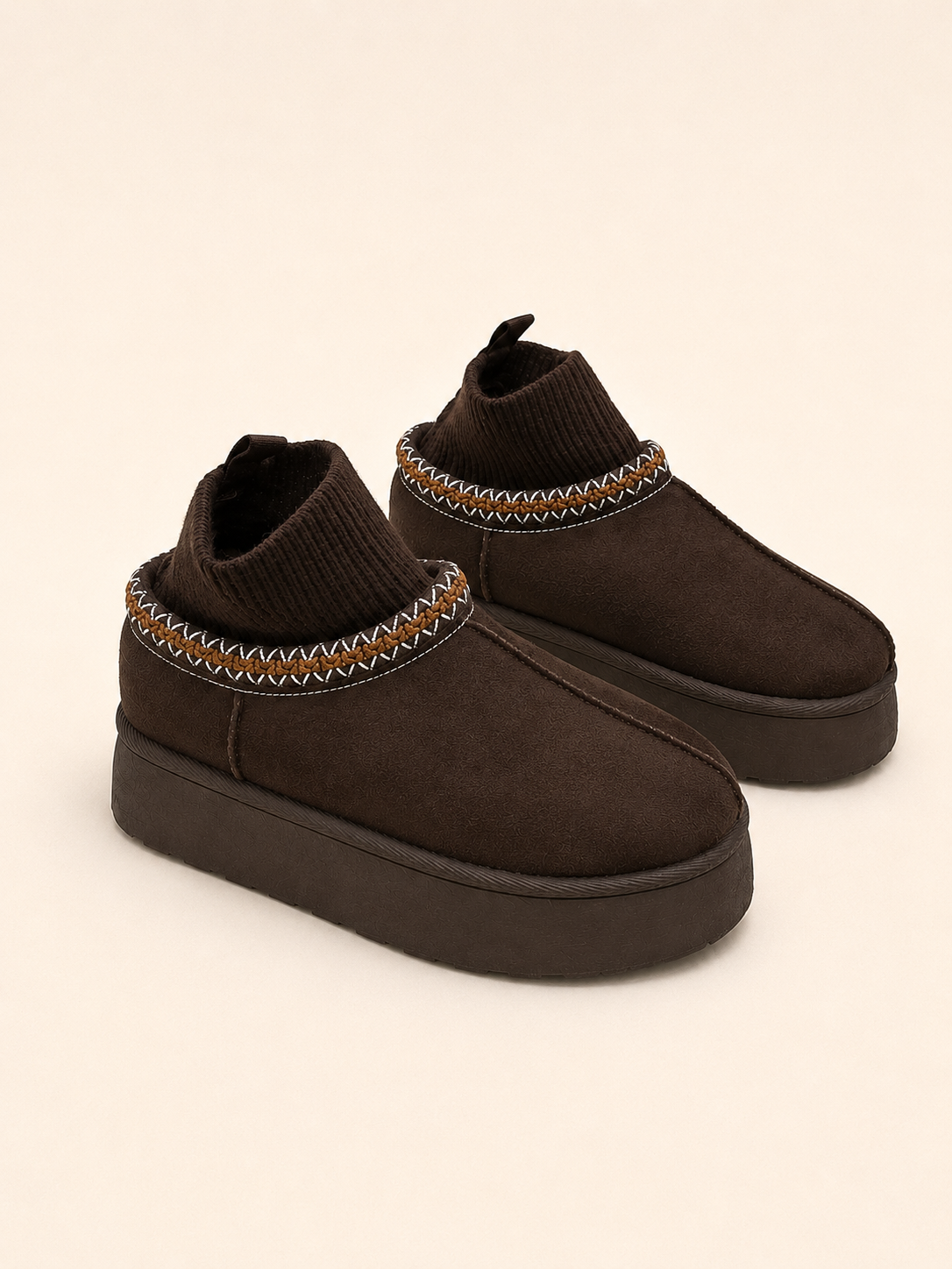 Clogs Wildleder Optik