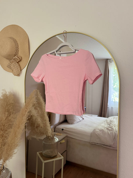 Basic T-Shirt Rosa – 100 % Baumwolle
