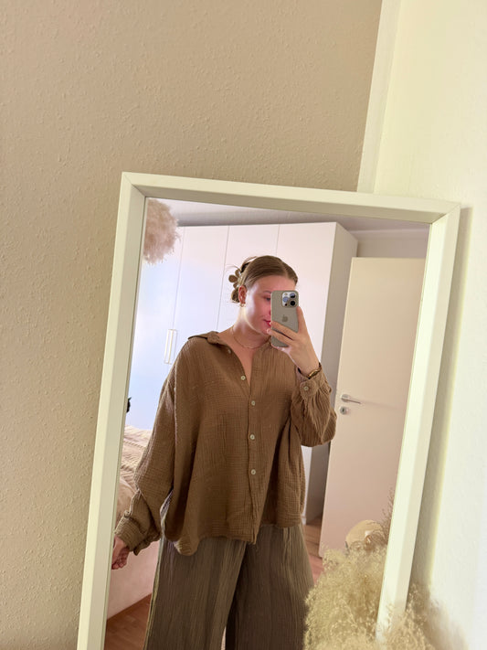 Basic Musselin Bluse – weich, luftig & zeitlos