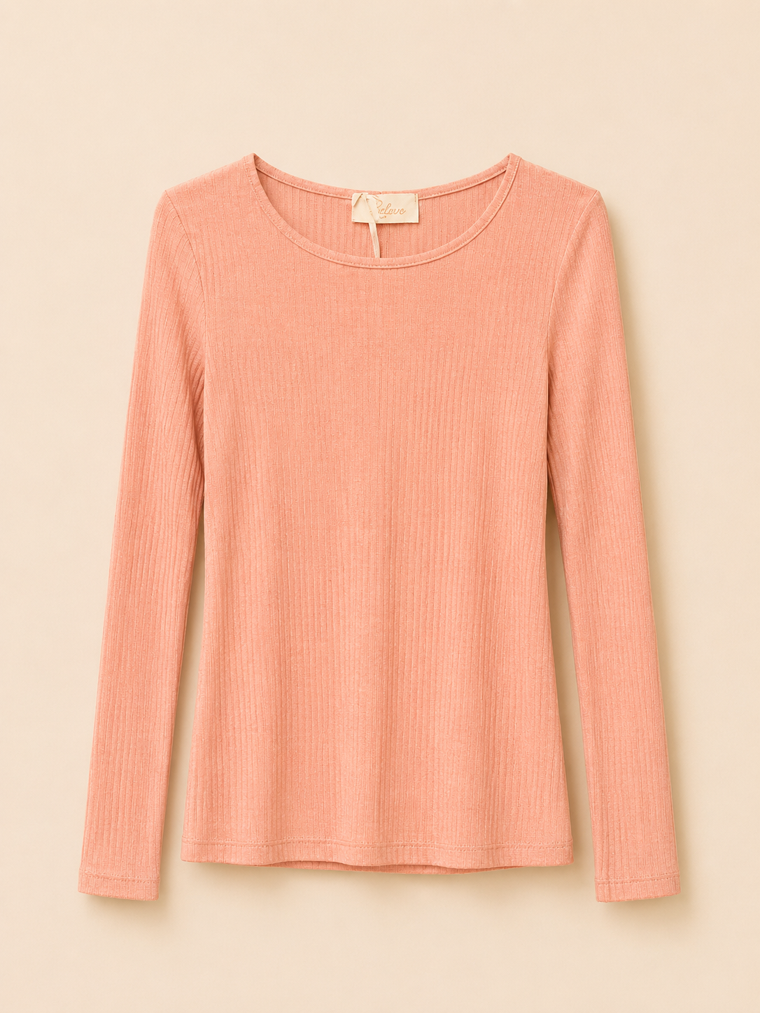 Cashmere long sleeve rippstrick Optik