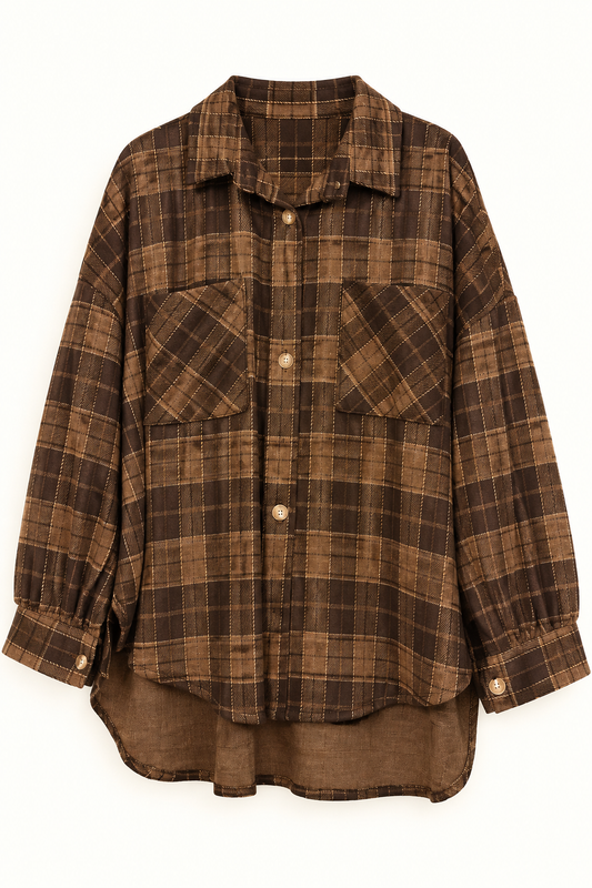 oversize Karo Hemd