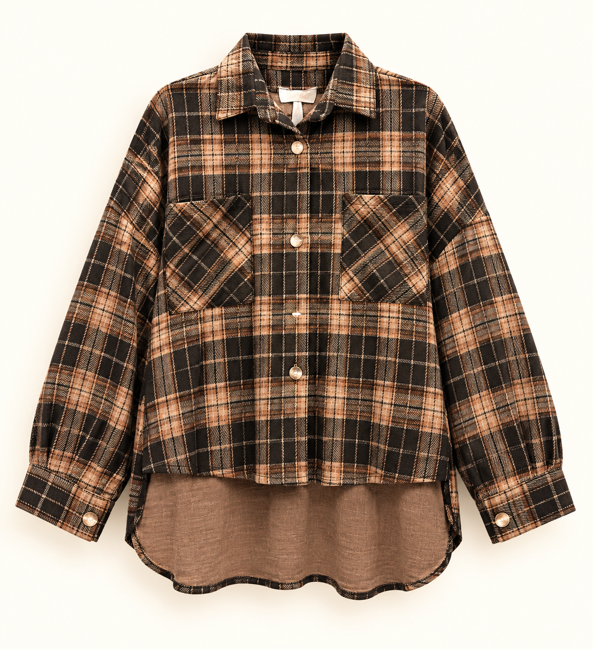 oversize Karo Hemd