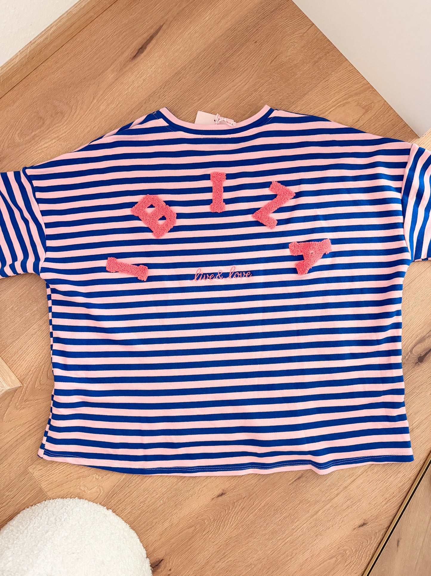 Gestreiftes Dreiviertel Ibiza Shirt