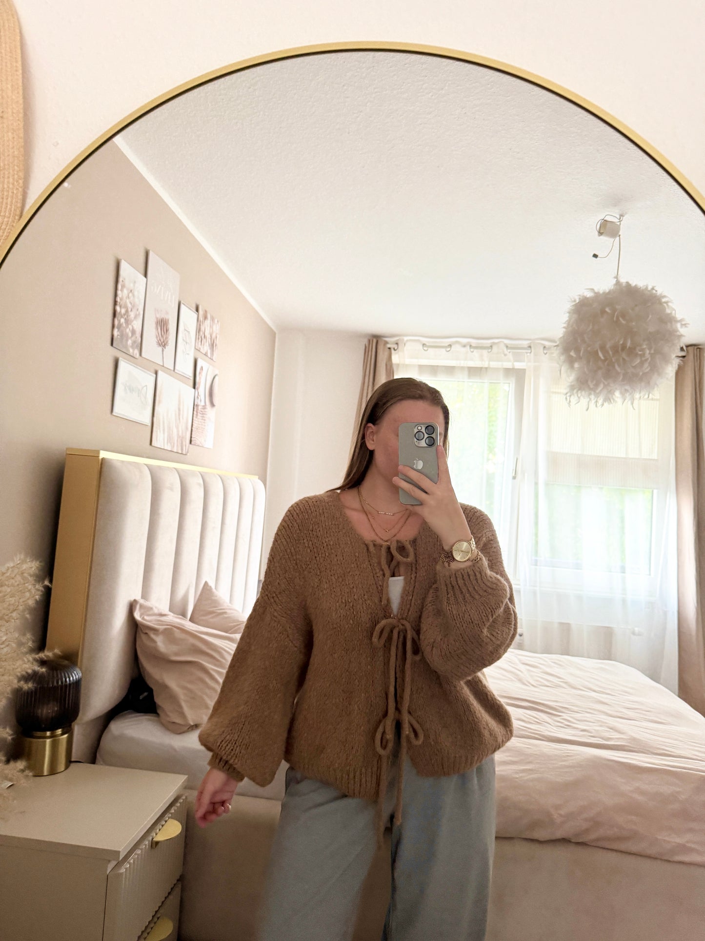 cardigan mit schleifen