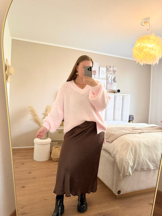 Kuschel-Pullover mit V-Ausschnitt – gemütlich & stylisch