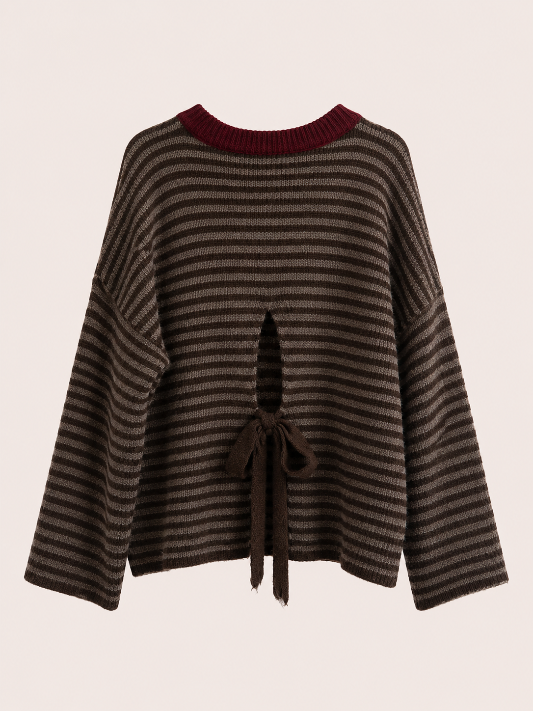 Strickpullover mit Streifen