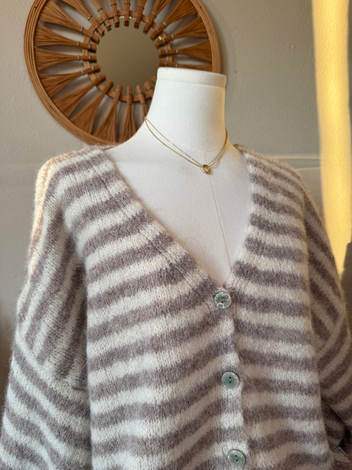 Streifen cardigan