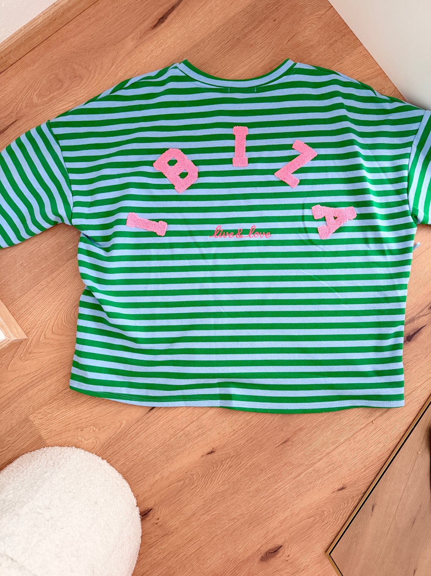 Gestreiftes Dreiviertel Ibiza Shirt