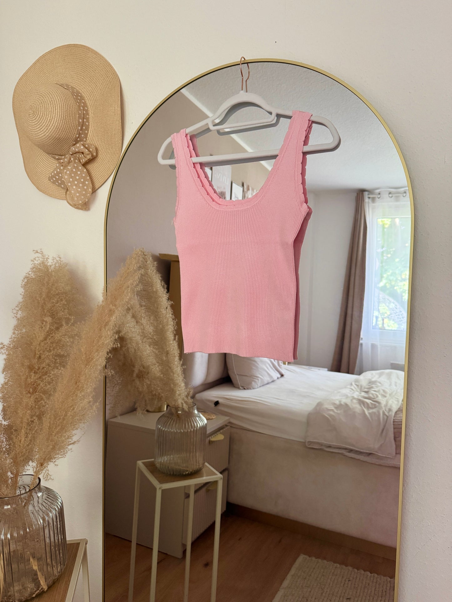 Rippstrick-Top Beige – Einheitsgröße bis 42/44 | Basic mit Style