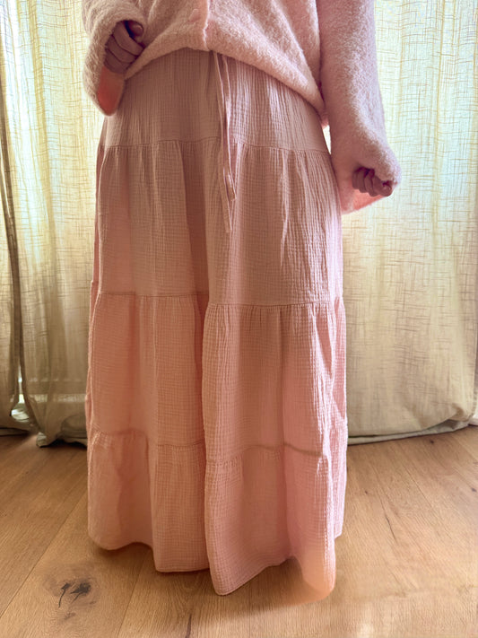 Maxi Musselin Rock – One Size (36–42) – Weich, luftig & stylisch