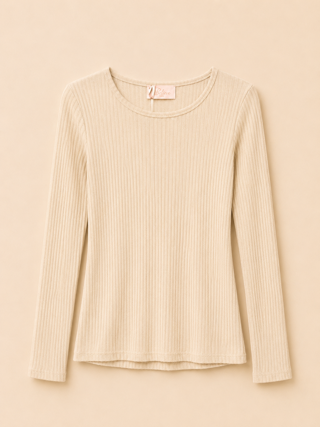 Cashmere long sleeve rippstrick Optik