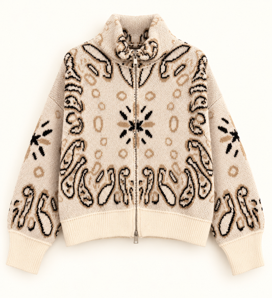 Cardigan mit Paisleymuster