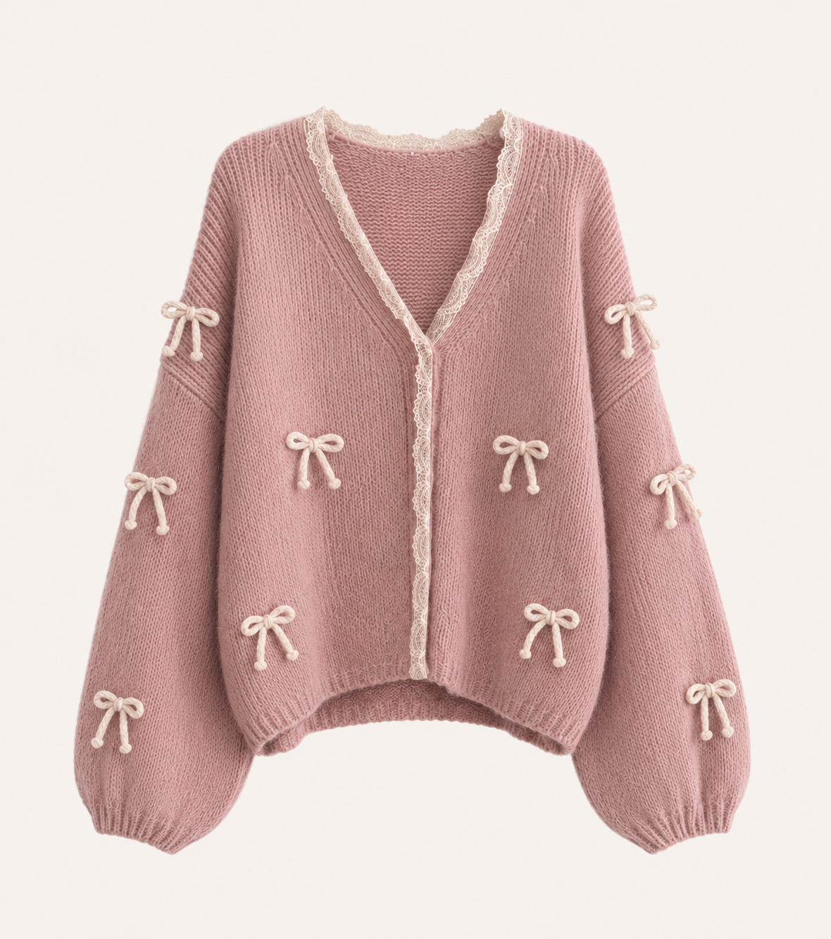 Cardigan mit schleifen