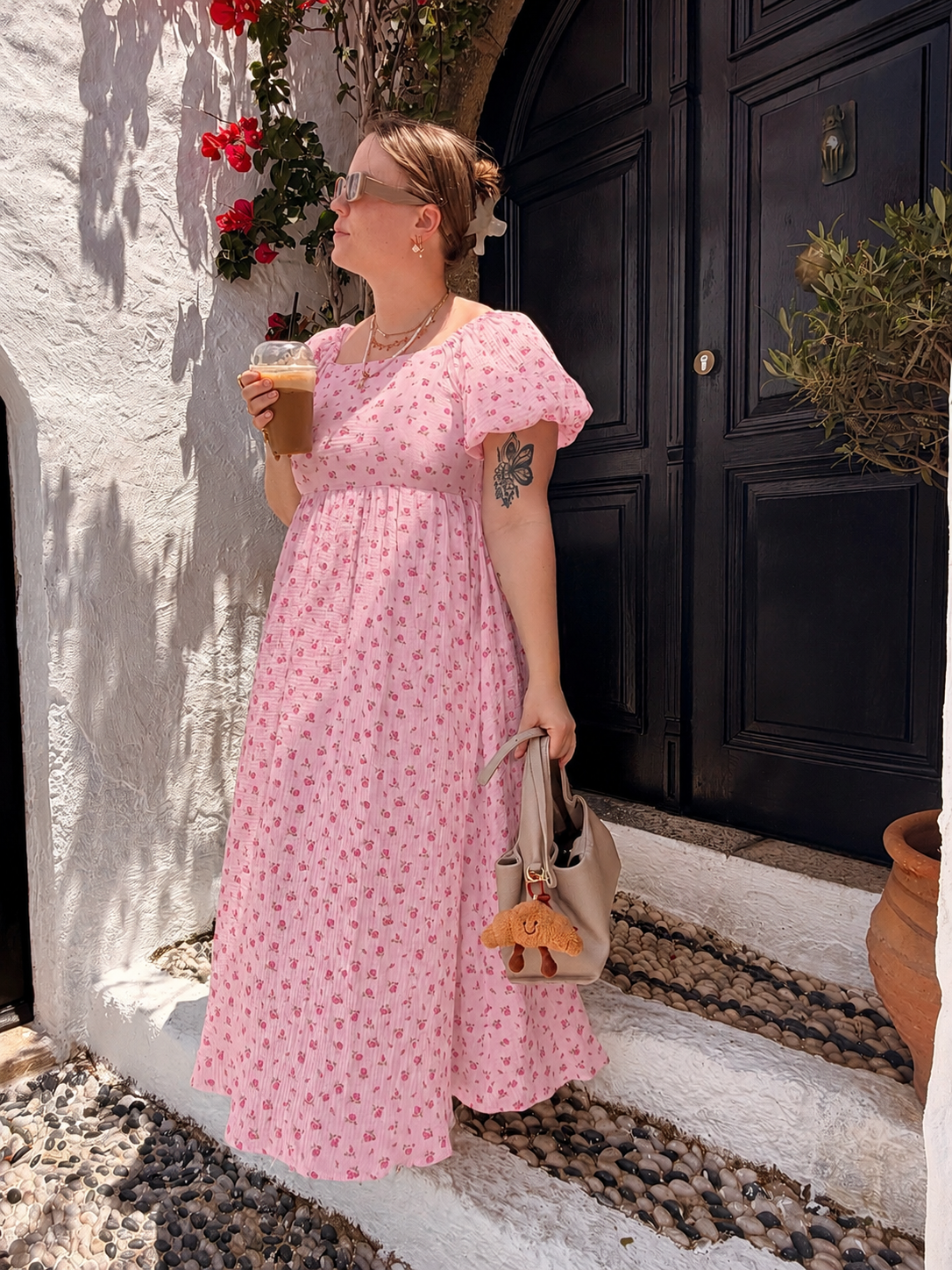 Musselin Blumen Kleid yuna