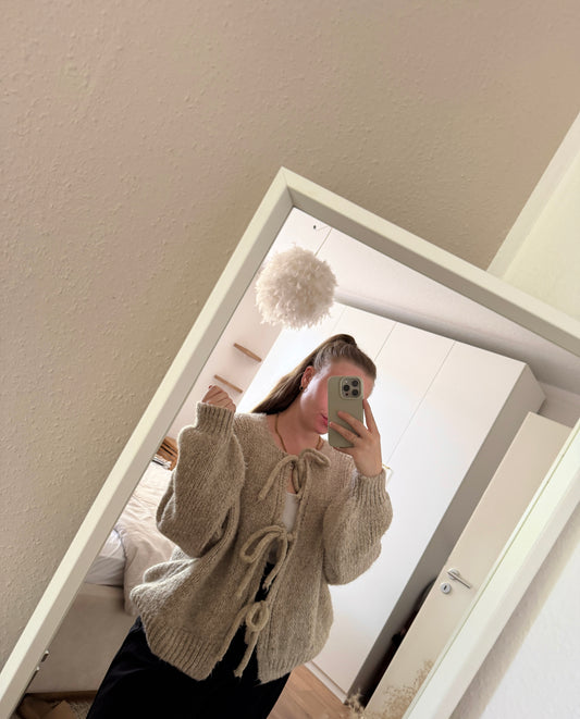 cardigan mit schleifen