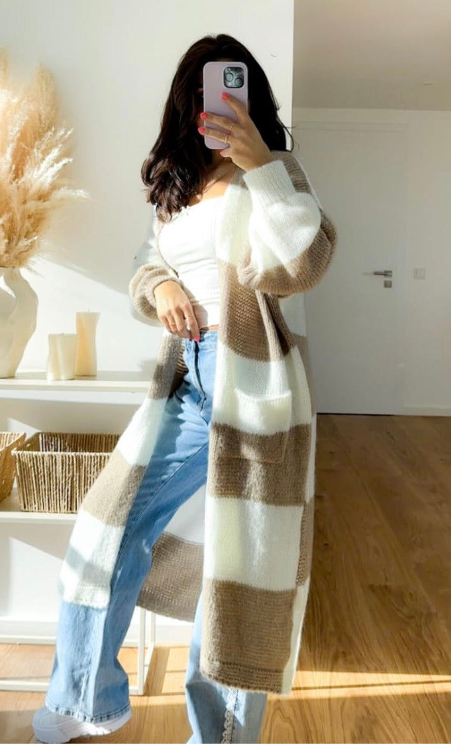 Langer Cardigan gestreift zoe