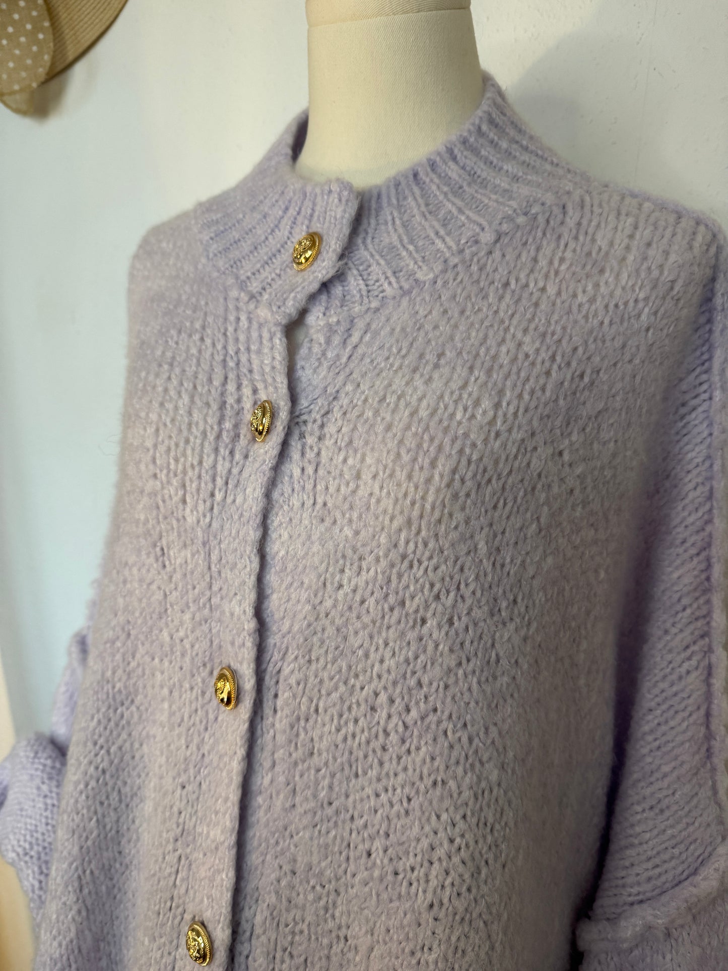 oversize cardigan flieder