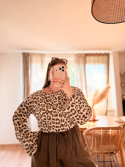 Leo crop Musselin oberteil