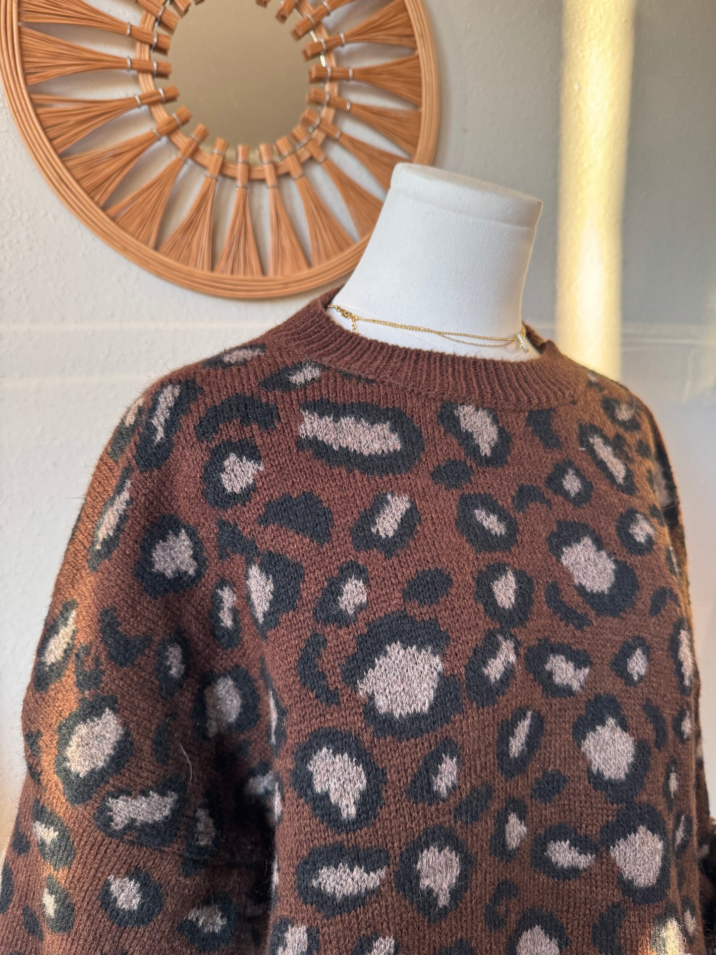 Leo Strickpullover Braun