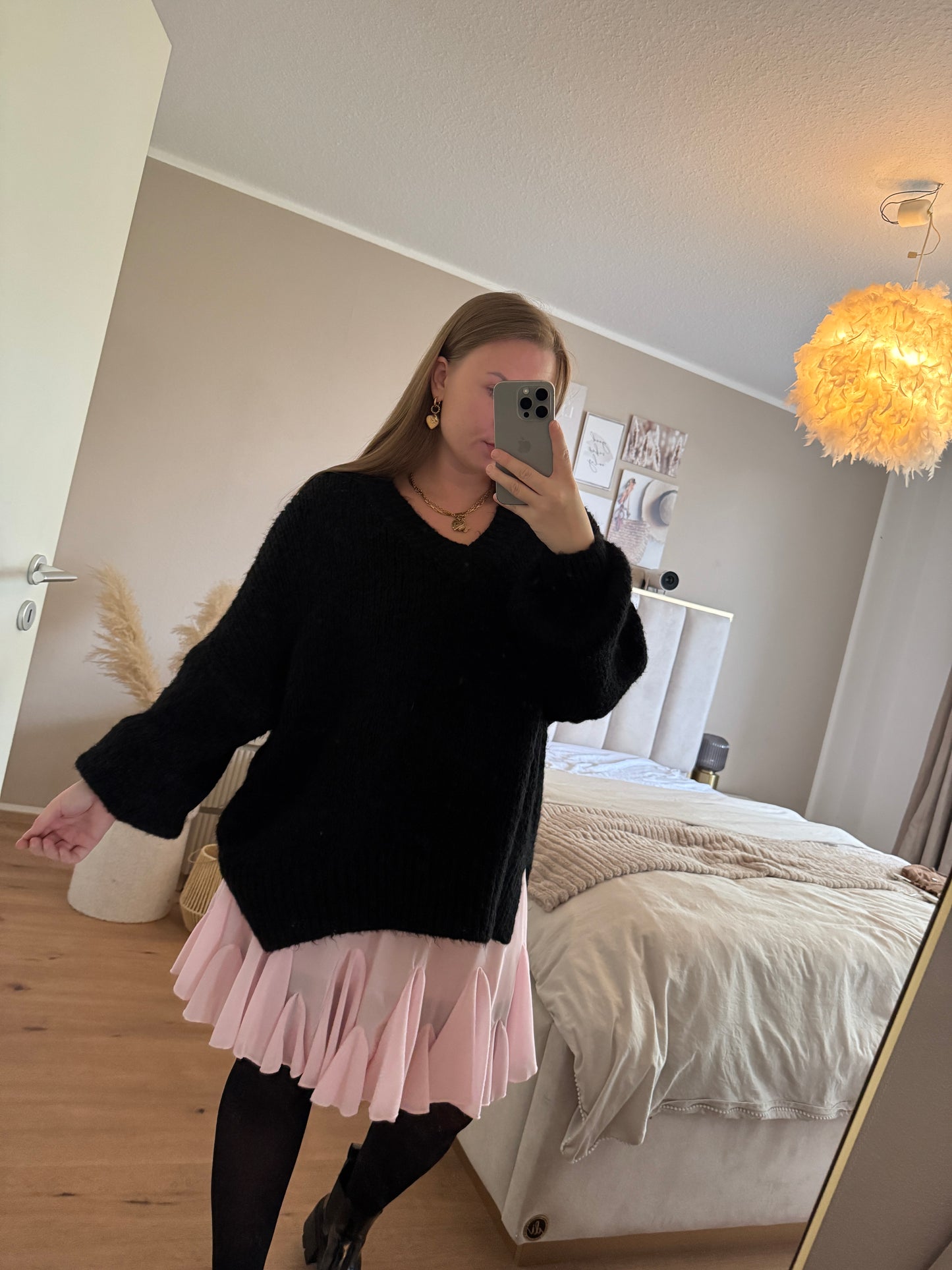 Kuschel-Pullover mit V-Ausschnitt – gemütlich & stylisch