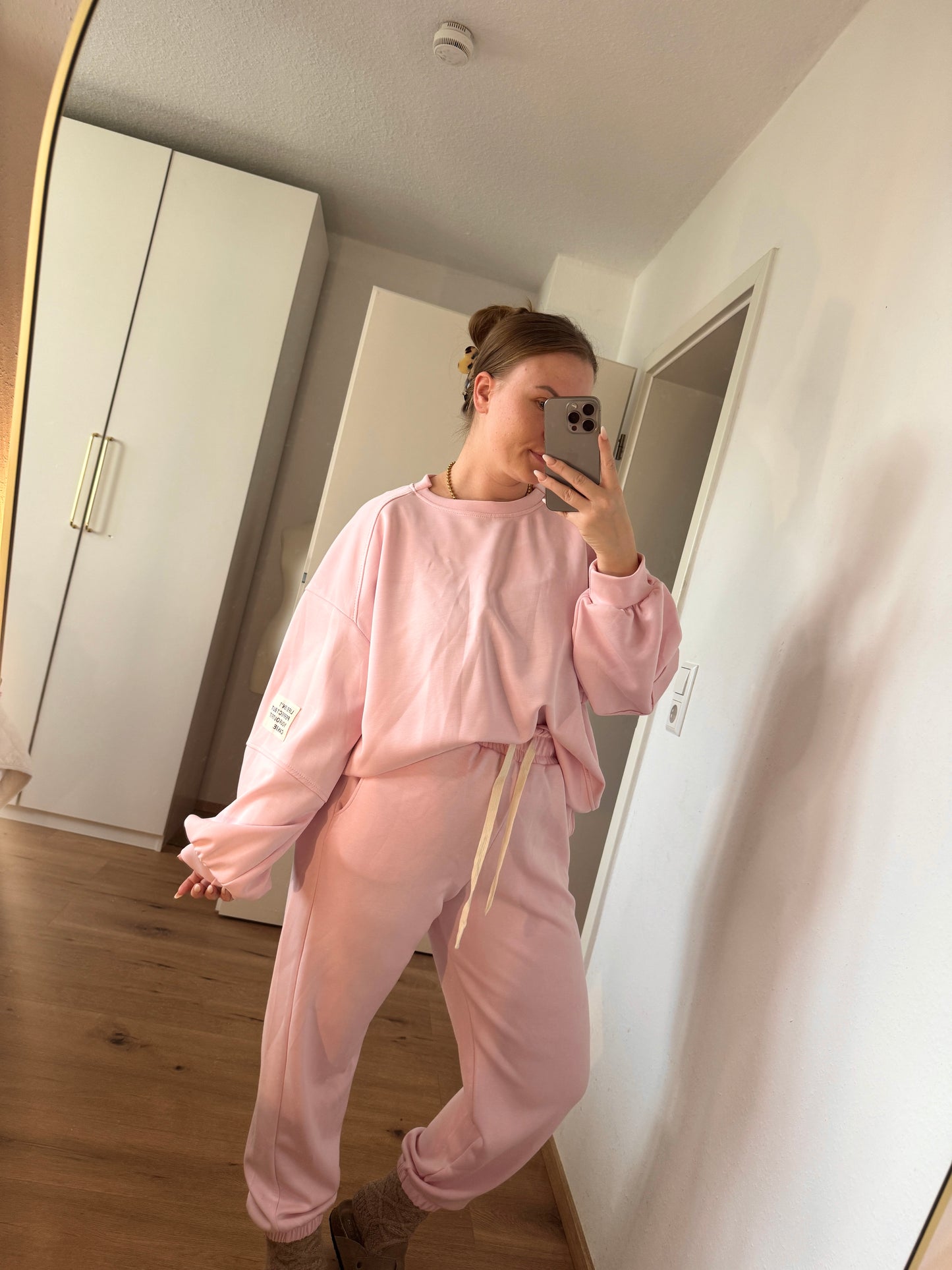 Elastischer Jersey Damen Zweiteiler – ideal bis Größe 44, entspannter Schnitt