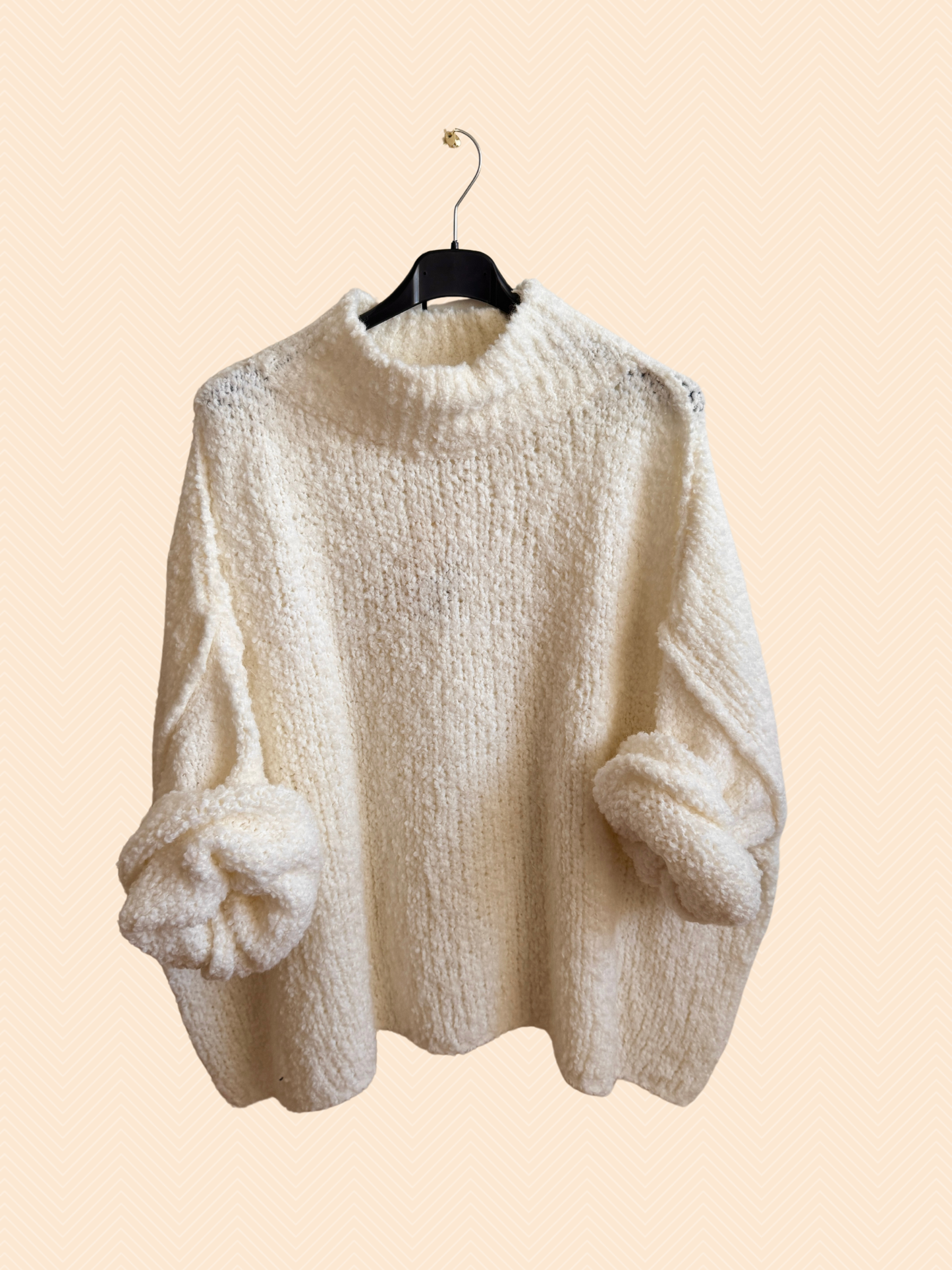 Bouclé Oversize Pullover – Stylisch, cozy