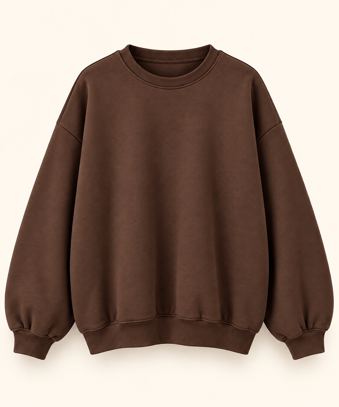 oversize Butterstoff Pullover mit backprint