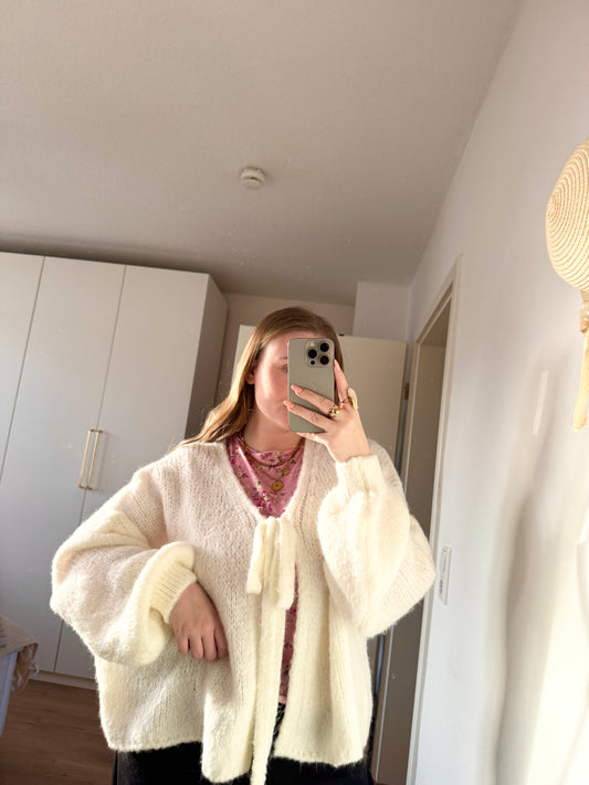 strickjacke schleife bella