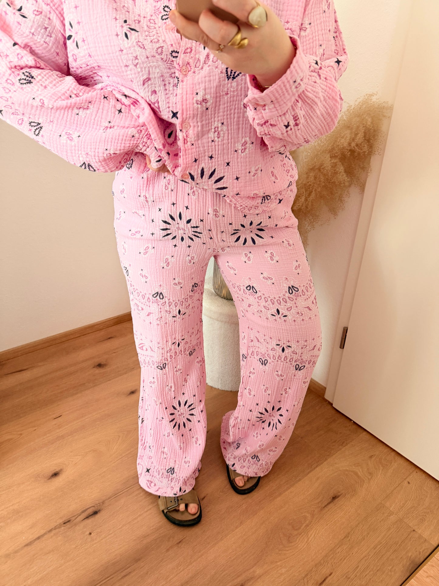Musselin Hose mit Muster