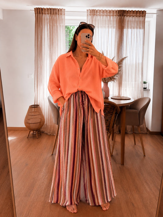 Gestreifte lockere Hose lili oversize Fit