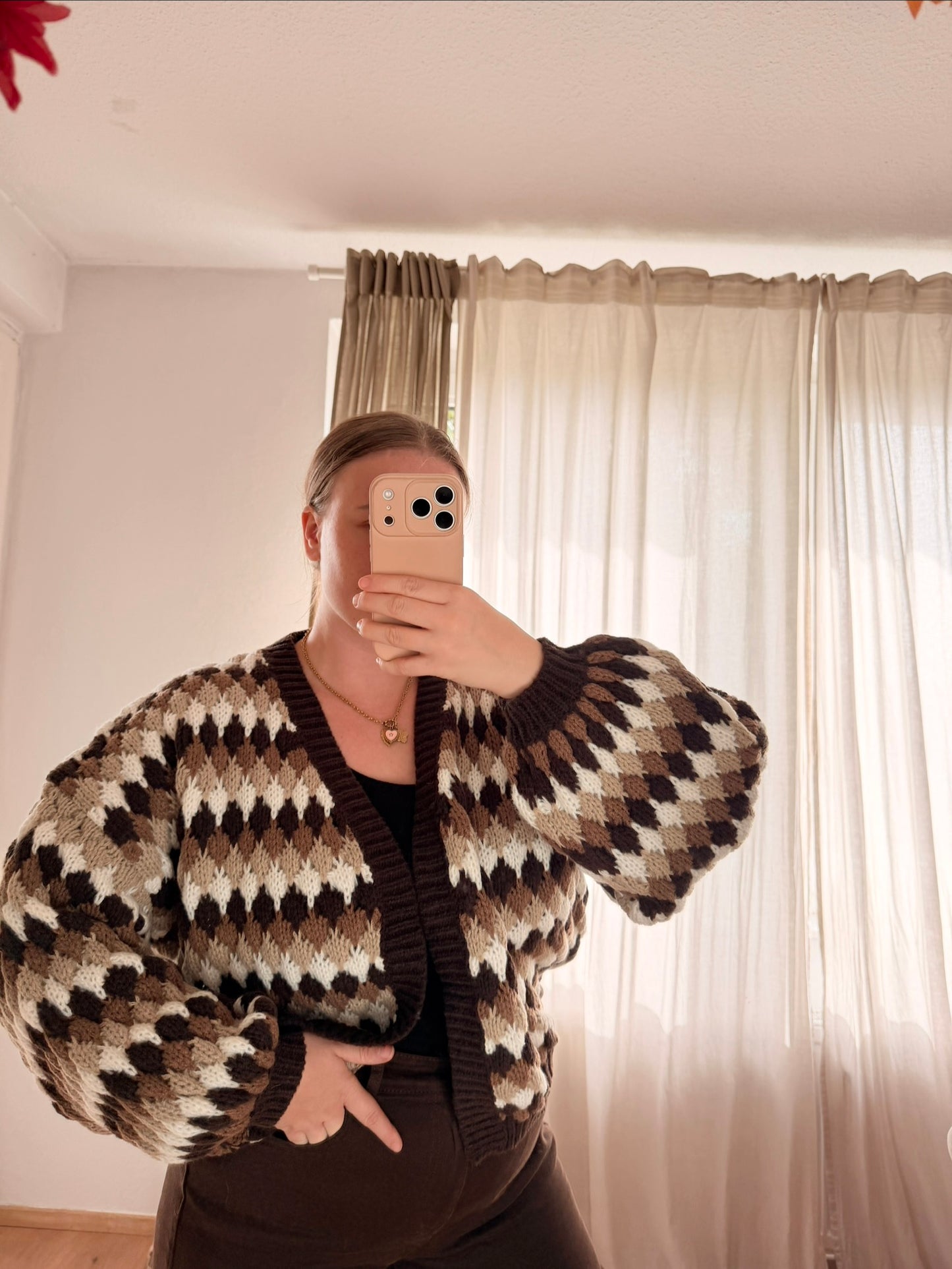 Coffee Knit Cardigan