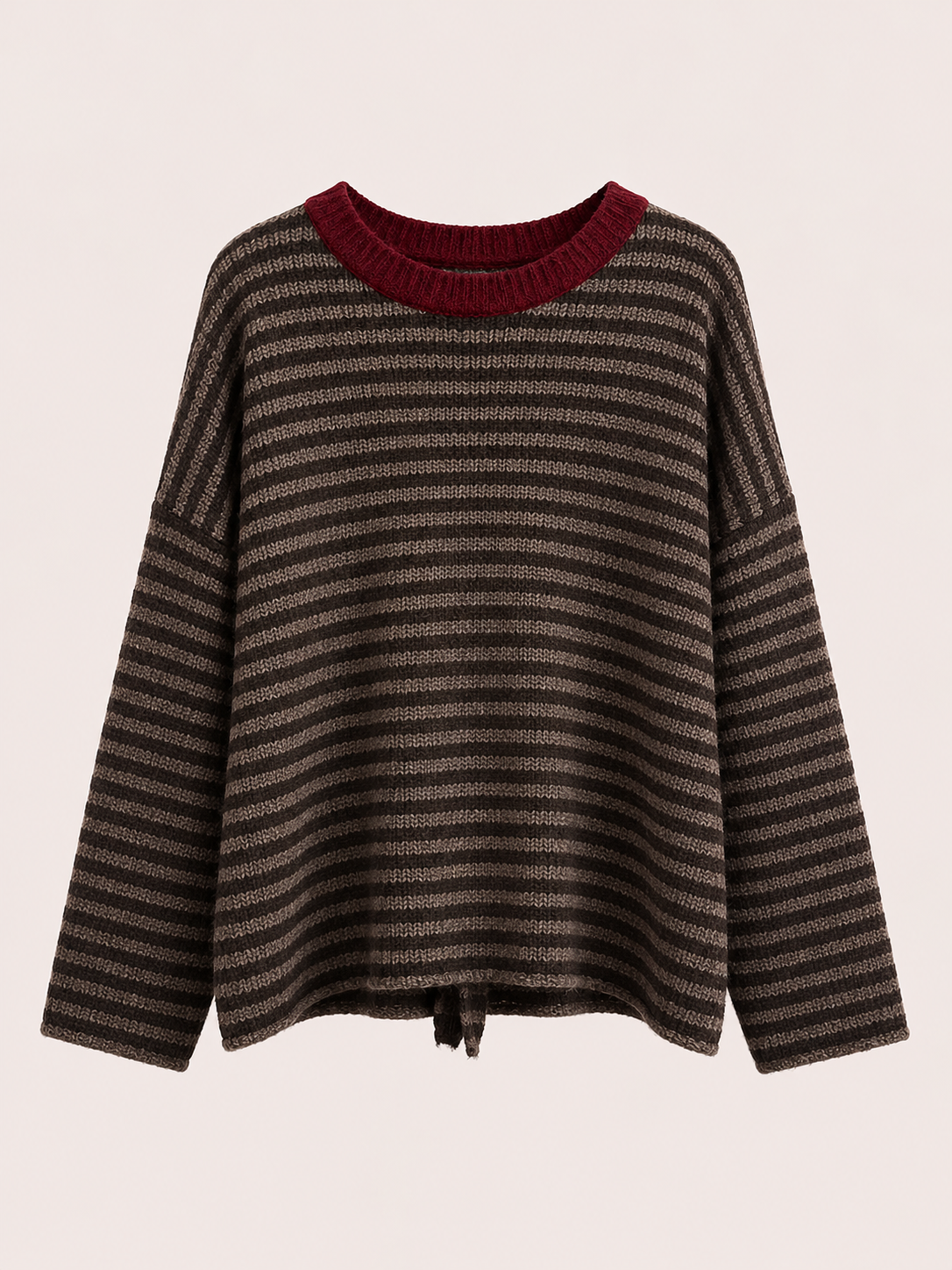 Strickpullover mit Streifen