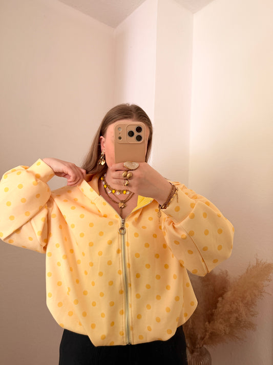 Polka Sweatshirt Jacke