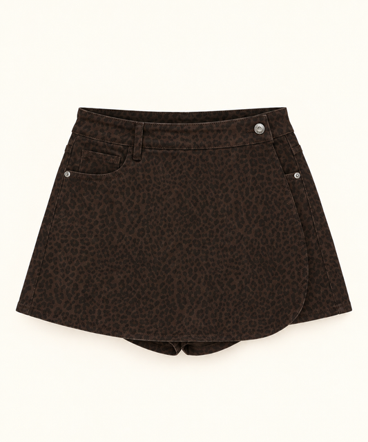 Leo skort Schoko braun