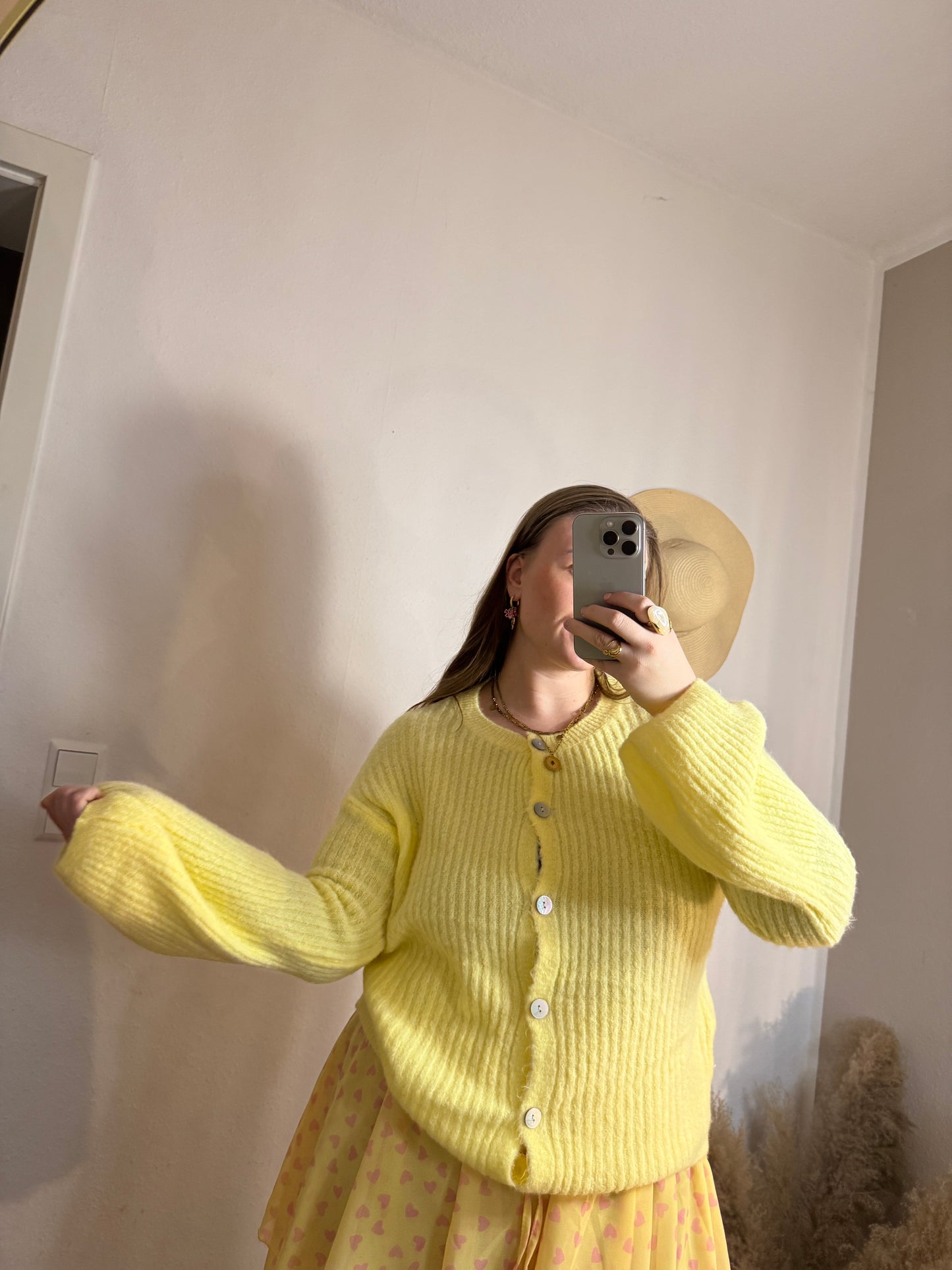 Cardigan rippstrick livia
