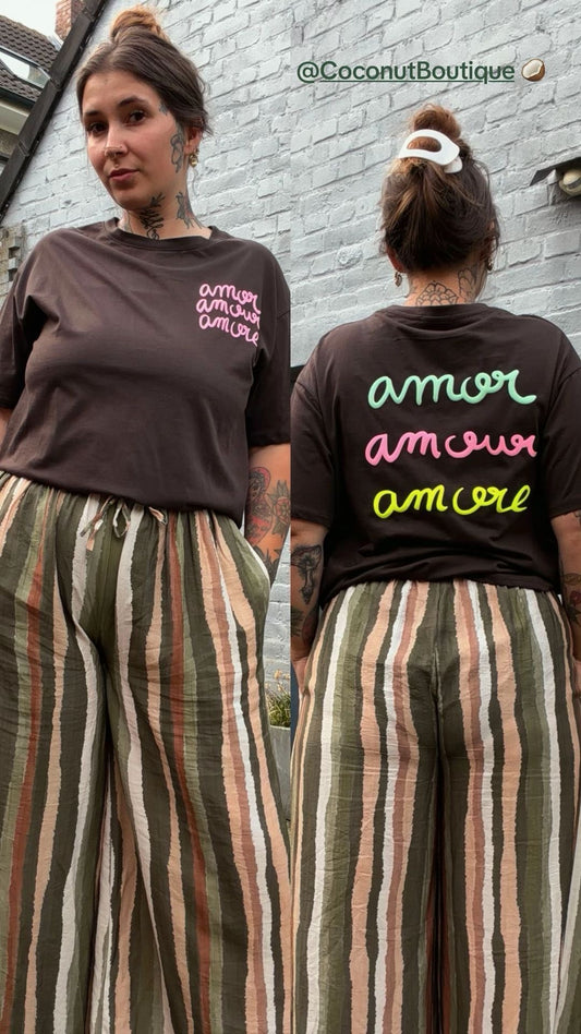 Amour T-shirt mit Backprint