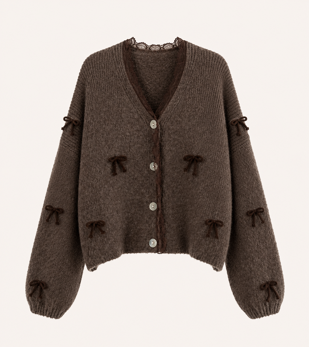 Cardigan mit schleifen