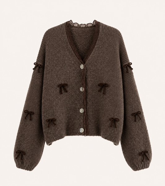 Cardigan mit schleifen