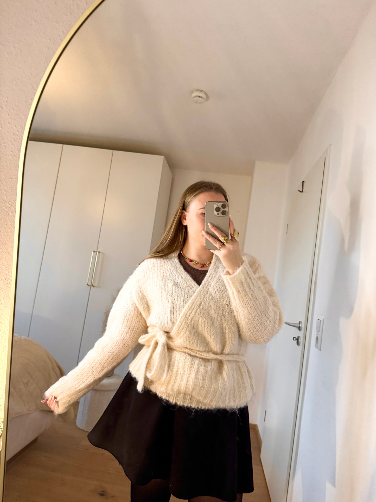 WICKELPULLOVER CREME LUNA