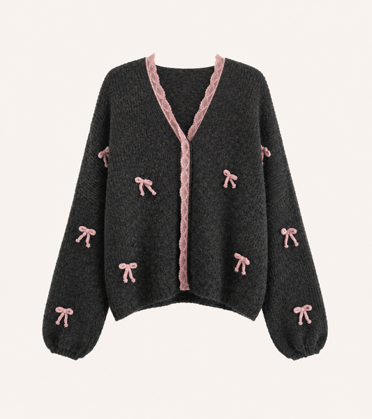 Cardigan mit schleifen
