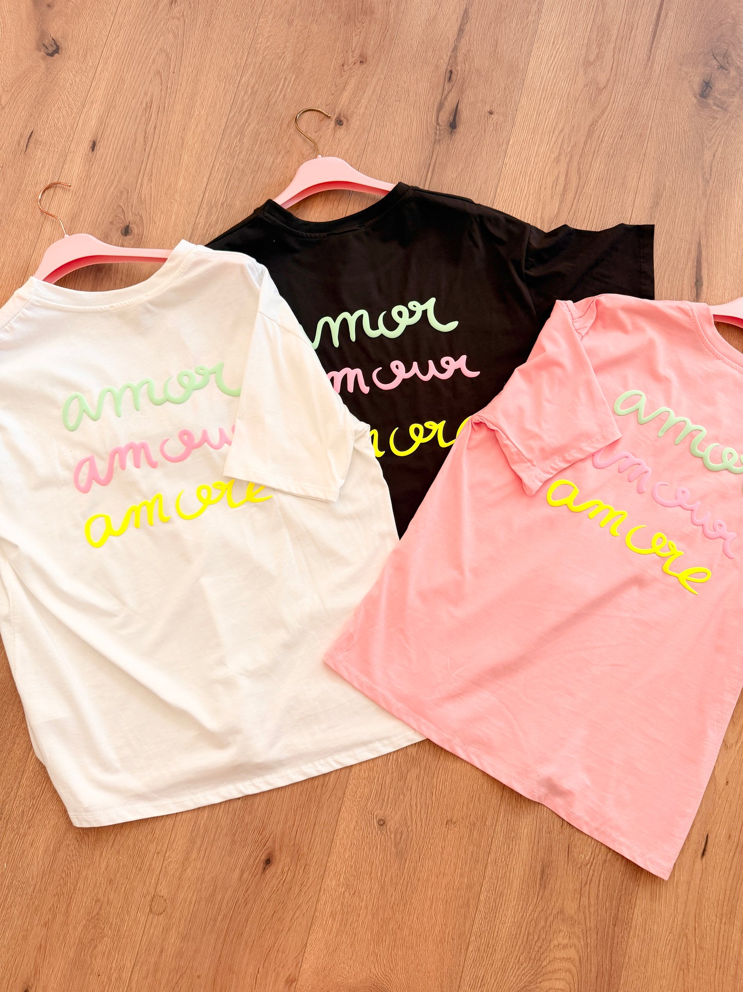 Amour T-shirt mit Backprint