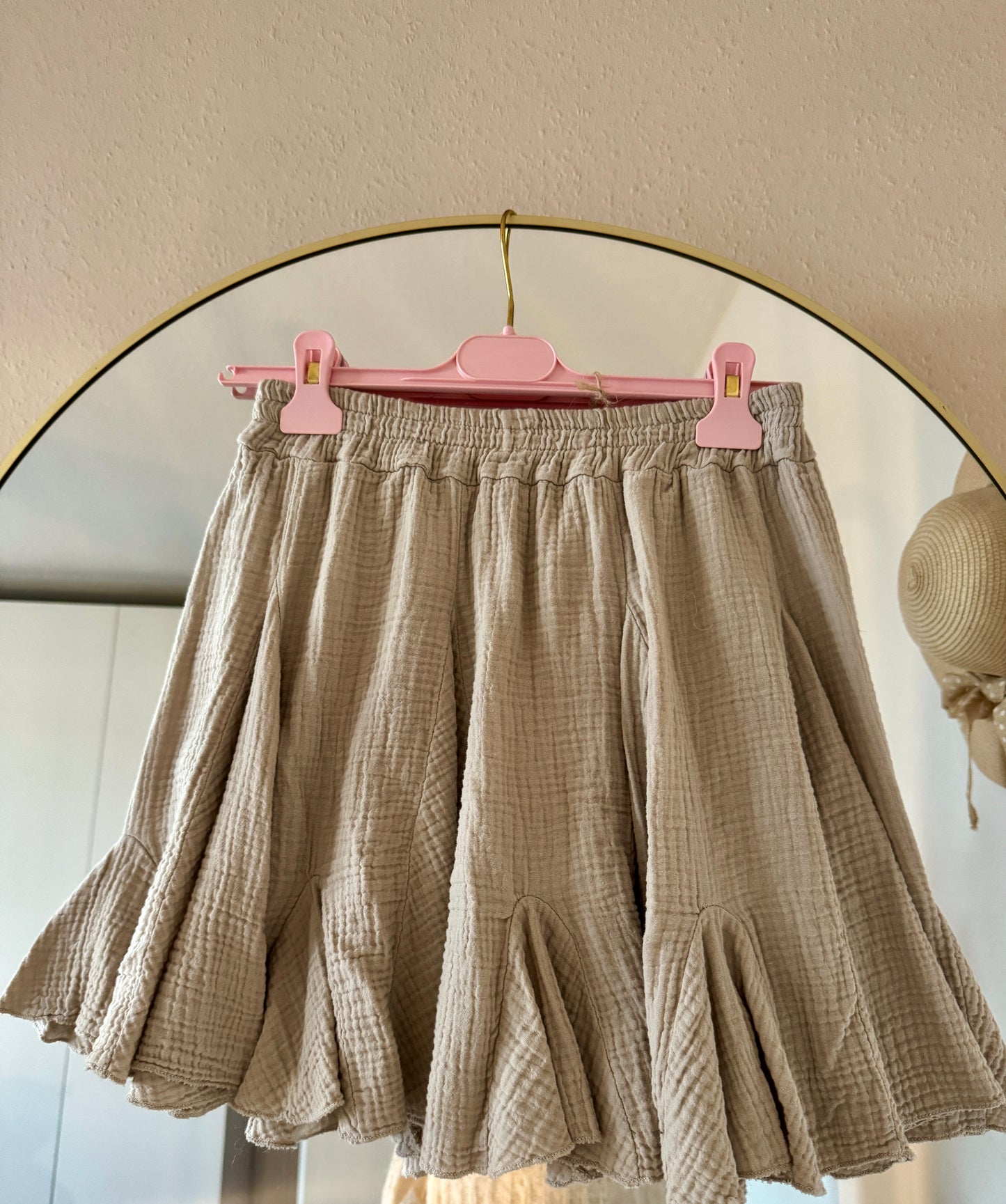 Musselin Hosenrock beige  Lina