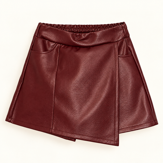 Leder Hosenrock
