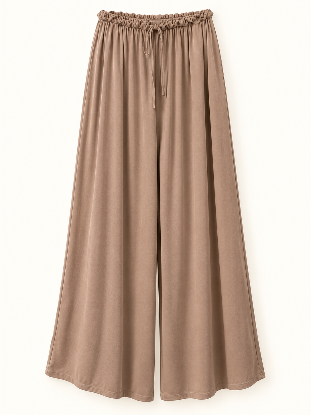 Dehnbare Viskose Wide Leg Hose mit hohem Bund, Seitentaschen und weitem Bein | Gr. 36–56