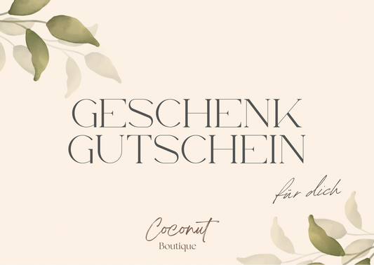 Coconut Boutique Geschenk Gutschein