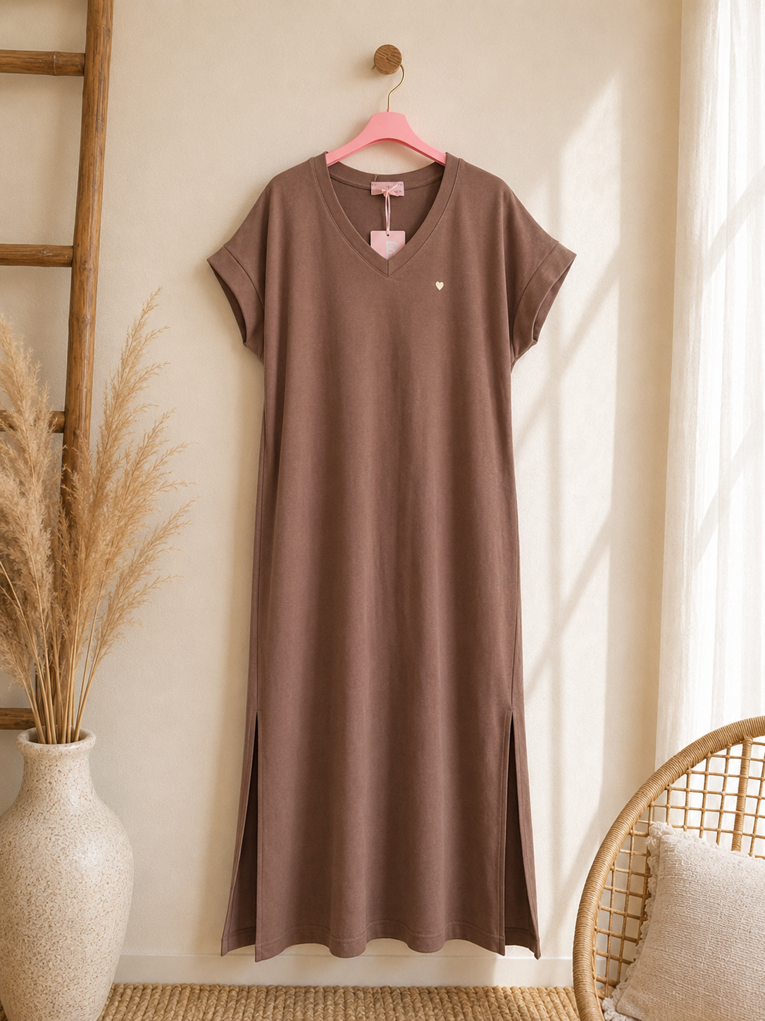 Sweatshirt kleid aus Baumwolle