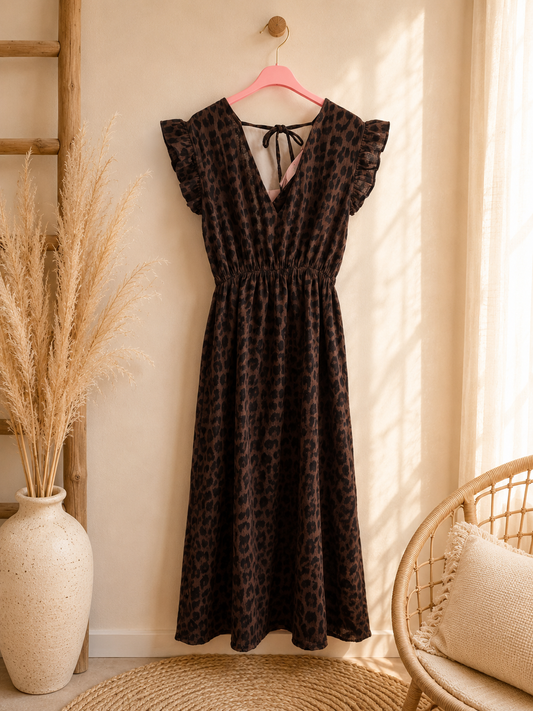 Leo Musselin Schoko Kleid